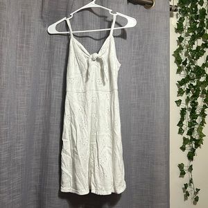 WHITE HOLLISTER MINI DRESS
